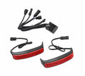 HARLEY-DAVIDSON HD67800607 ELECTRA GLO LED SADDLEBAG RUN/BRAKE/TURN LAMP BLACK HOUSING/RED LENS