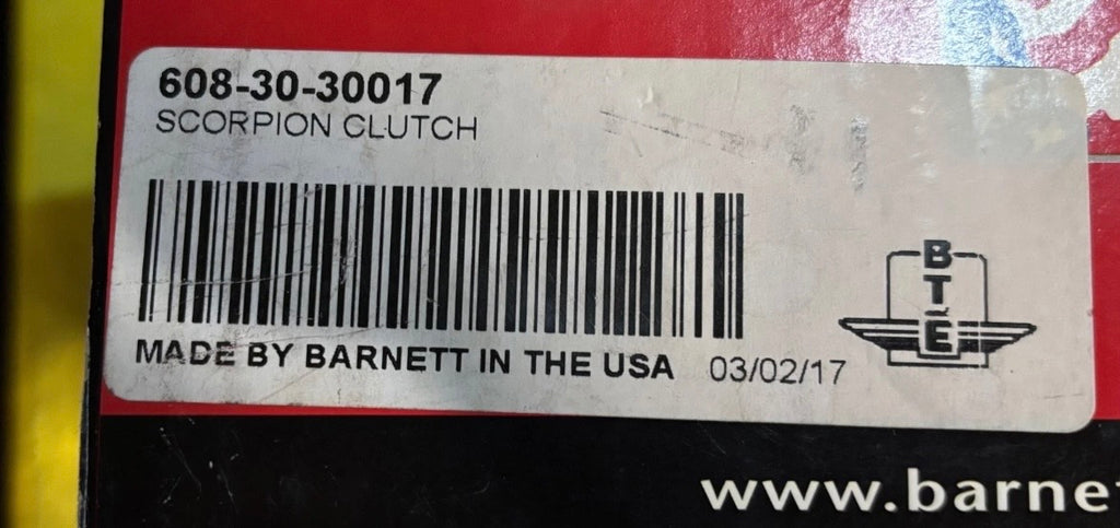BARNETT 608-30-30017 - SCORPION BILLET CLUTCH. FITS TOURING 17 - 20